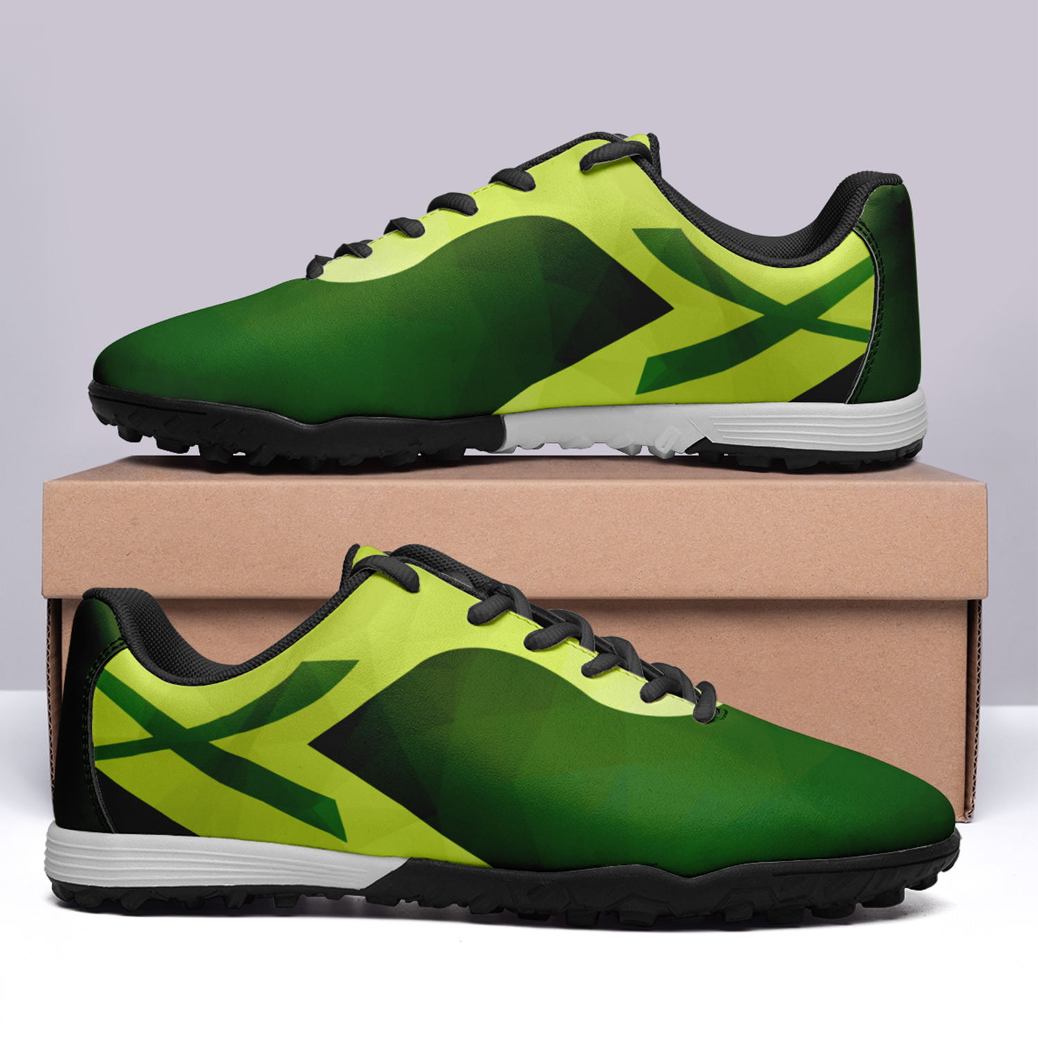 Custom Brazil Team Football Shoes Personalized Design Printing POD Football Boots