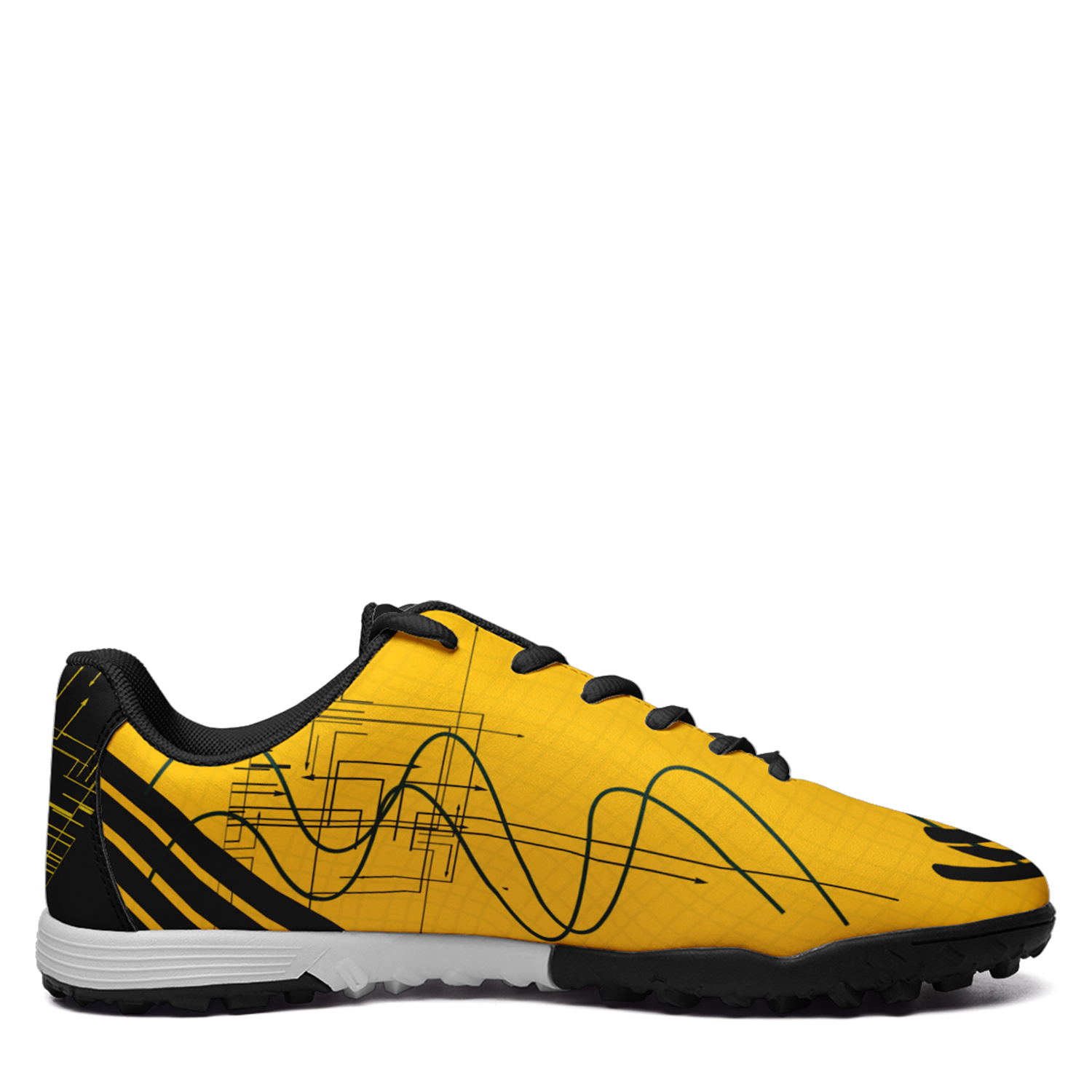 Custom Sweden Team Soccer Shoes Personalized Design Printing POD Football Shoes