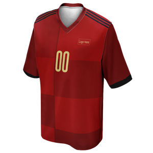 Men's Authentic Spain World Cup Custom Soccer Jersey With Logo