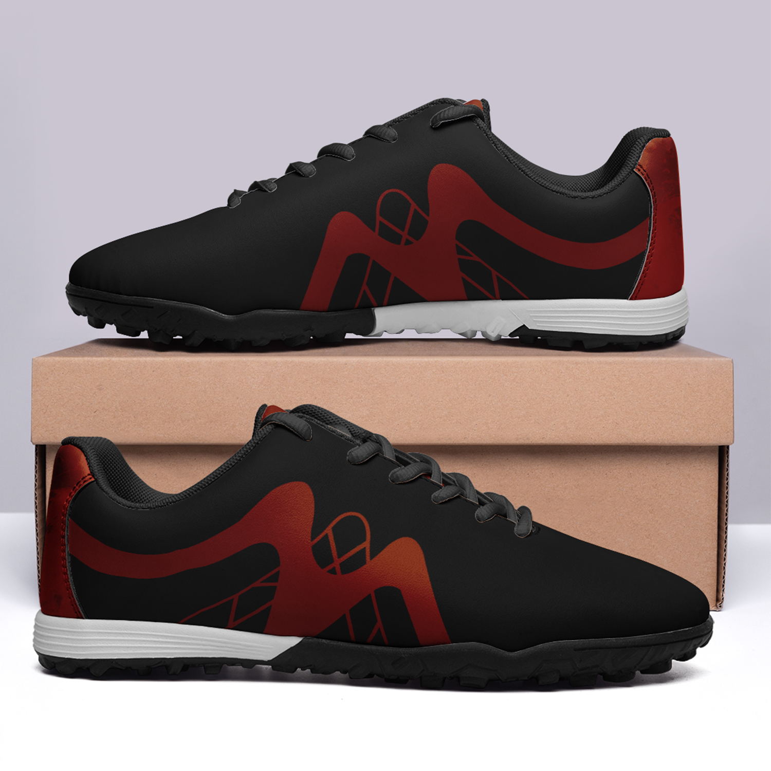 Custom Belgium Team Football Cleats Personalized Design Printing POD Football Shoes