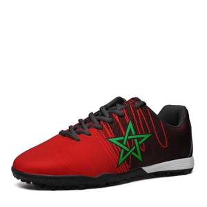 Custom Morocco Team Soccer Shoes Personalized Design Printing POD Football Shoes