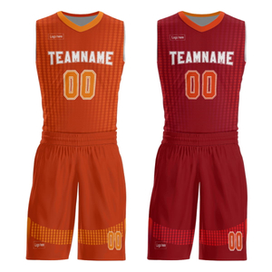 Full Sublimation Printing Basketball Uniform Custom Your Own Logo Reversible Basketball Jersey With OEM Service