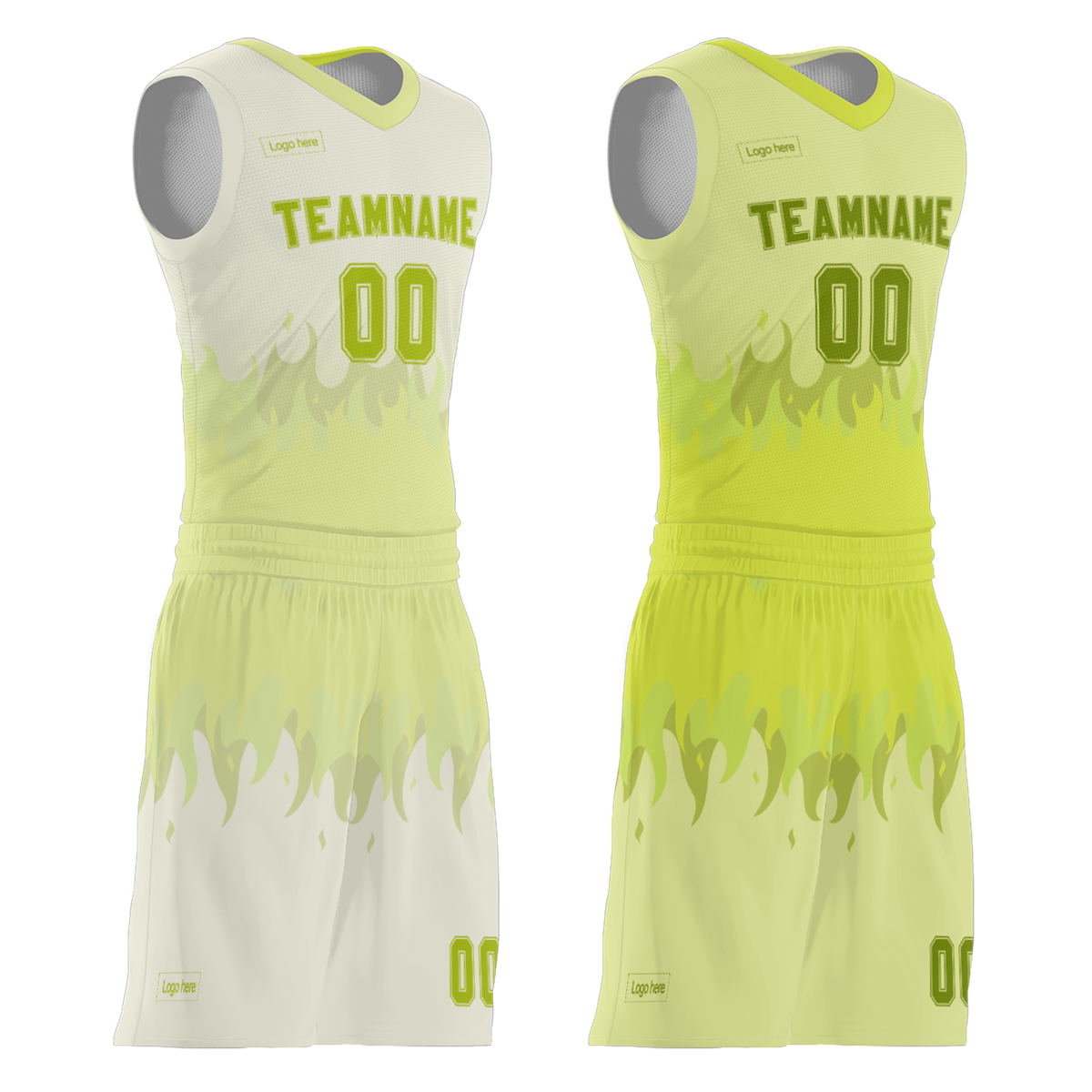 Customized with Personalized Logo and Printing Basketball Team Name Reversible Basketball Jerseys