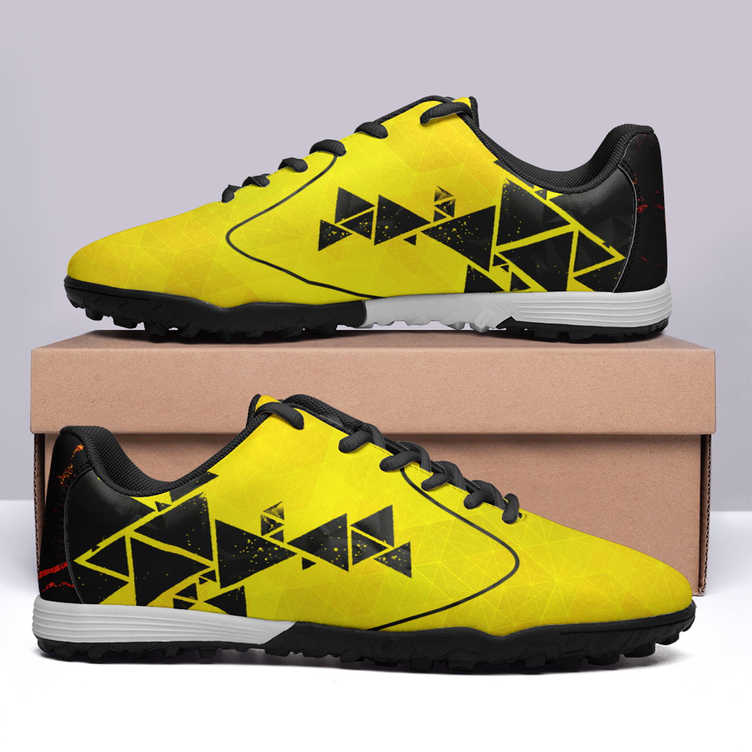 Custom Ecuador Team Soccer Shoes Personalized Design Printing POD Football Shoes