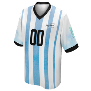 Men's Professional Argentina World Cup Custom Soccer Jersey With Name