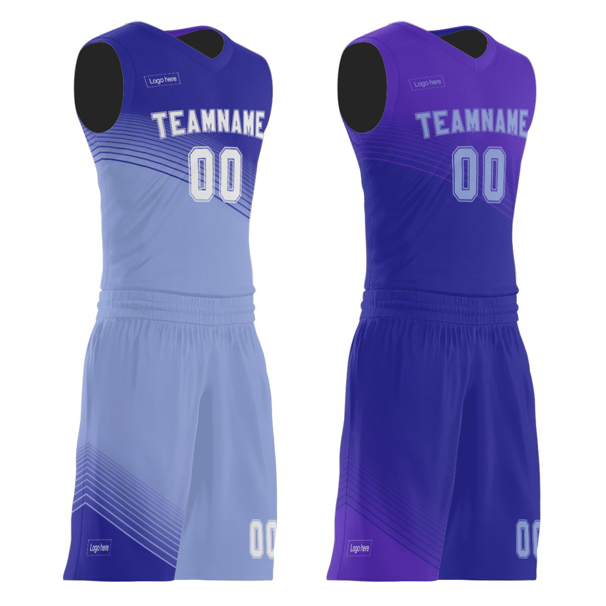Hot Sale Customized Reversible Basketball Jerseys Printing Sublimation Double Layer Basketball Shirt Short Uniforms