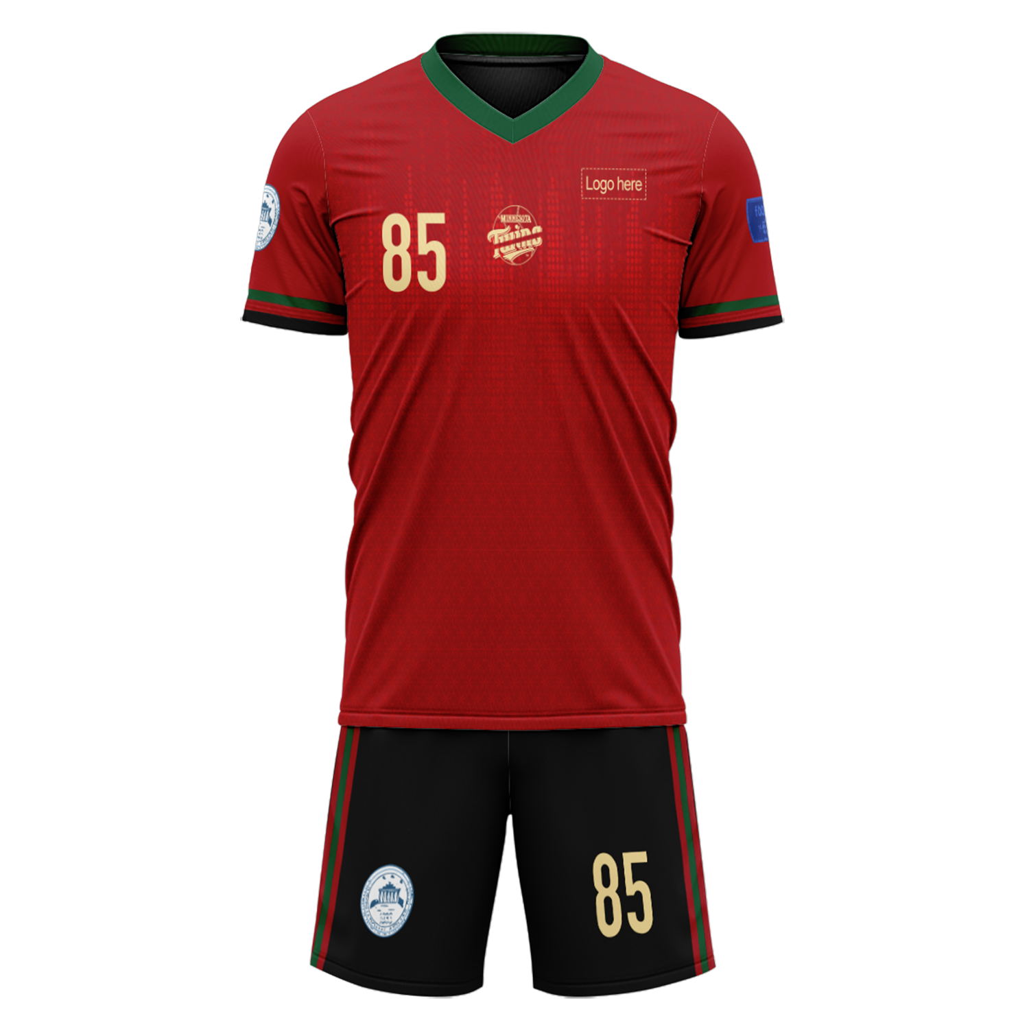 Custom Portugal Team Football Suits Personalized Design Print on Demand Soccer Jerseys