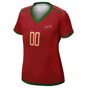Women's Cool Portugal World Cup Custom Soccer Jersey With Logo