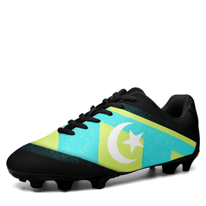 Custom Tunisia Team Firm Ground Soccer Cleats Print On Demand Football Shoes