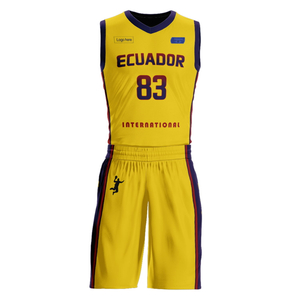 Custom Ecuador Team Basketball Suits