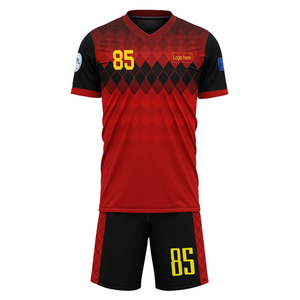 Custom Belgium Team Football Suits Personalized Design Print on Demand Soccer Jerseys