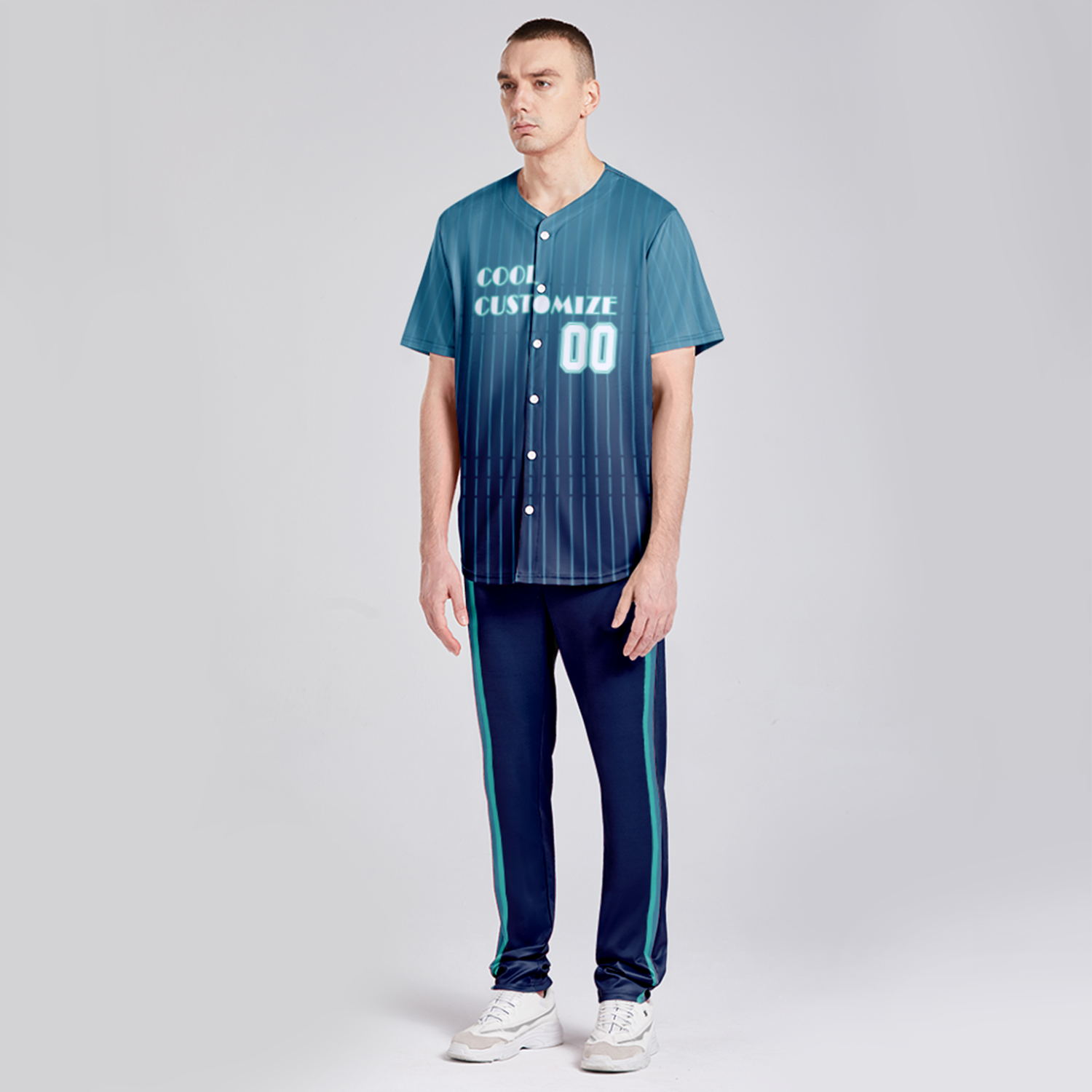Cool Customize Baseball Sportswear OEM Print On Demand Baseball Jersey Printed Design Baseball Suits